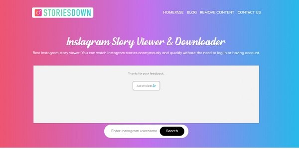 Storiesdown Instagram